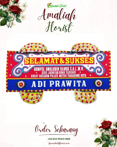 Papan Bunga Ucapan Selamat Kecis